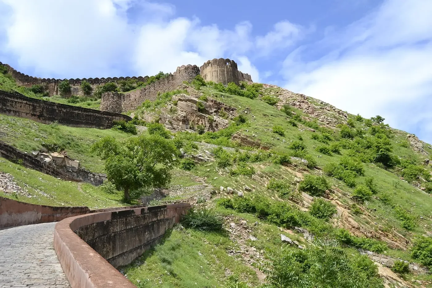 Panormic View of Spiral Bicycle Path to Nahargarh Fort